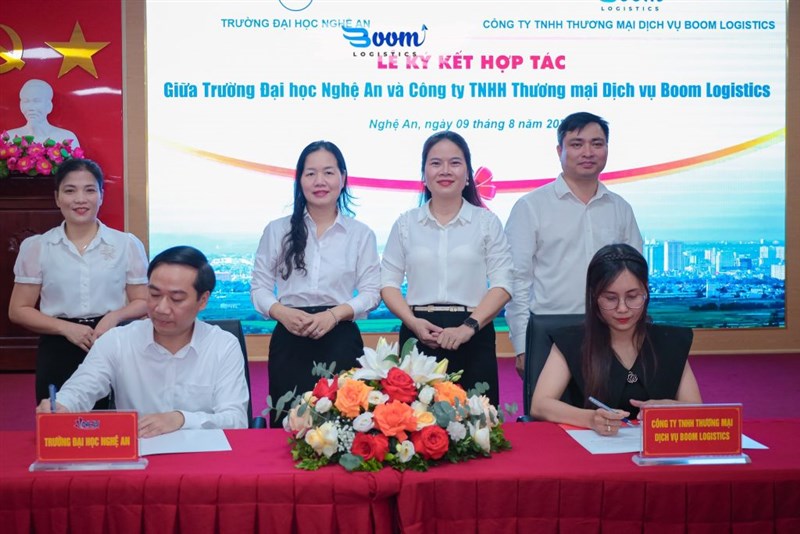 BOOM LOGISTICS THAM GIA KÝ KẾT HỢP TÁC CÙNG TRƯỜNG ĐẠI HỌC NGHỆ AN