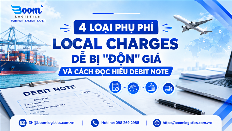 4 Loại Phụ Phí Local Charges Dễ Bị "Độn" Giá Và Cách Đọc Hiểu Debit Note